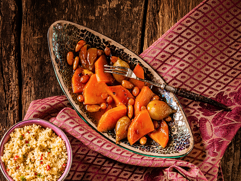 Aromatic Butternut and Mushroom Tagine
