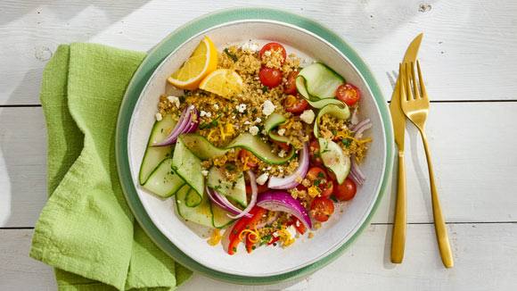 Salade de quinoa et légumes