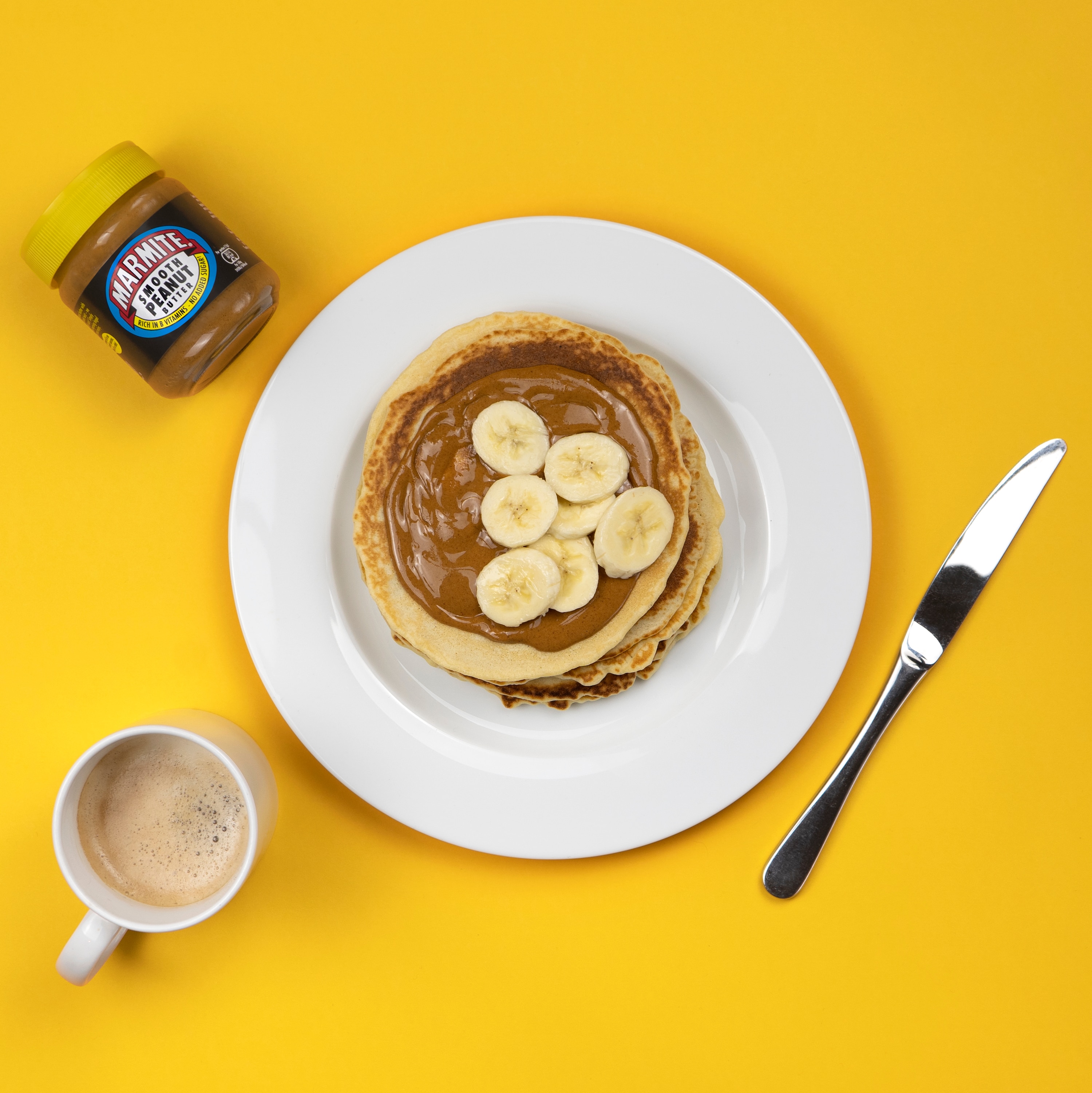 Marmite & Smooth Peanut Butter American Pancakes