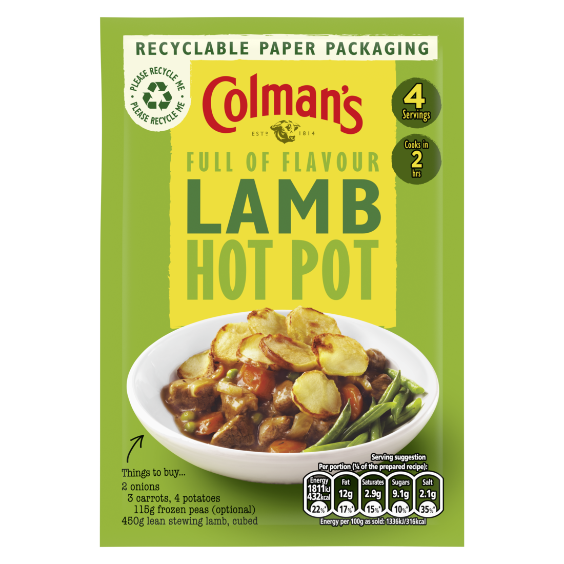 Colman's Lamb Hotpot Pack