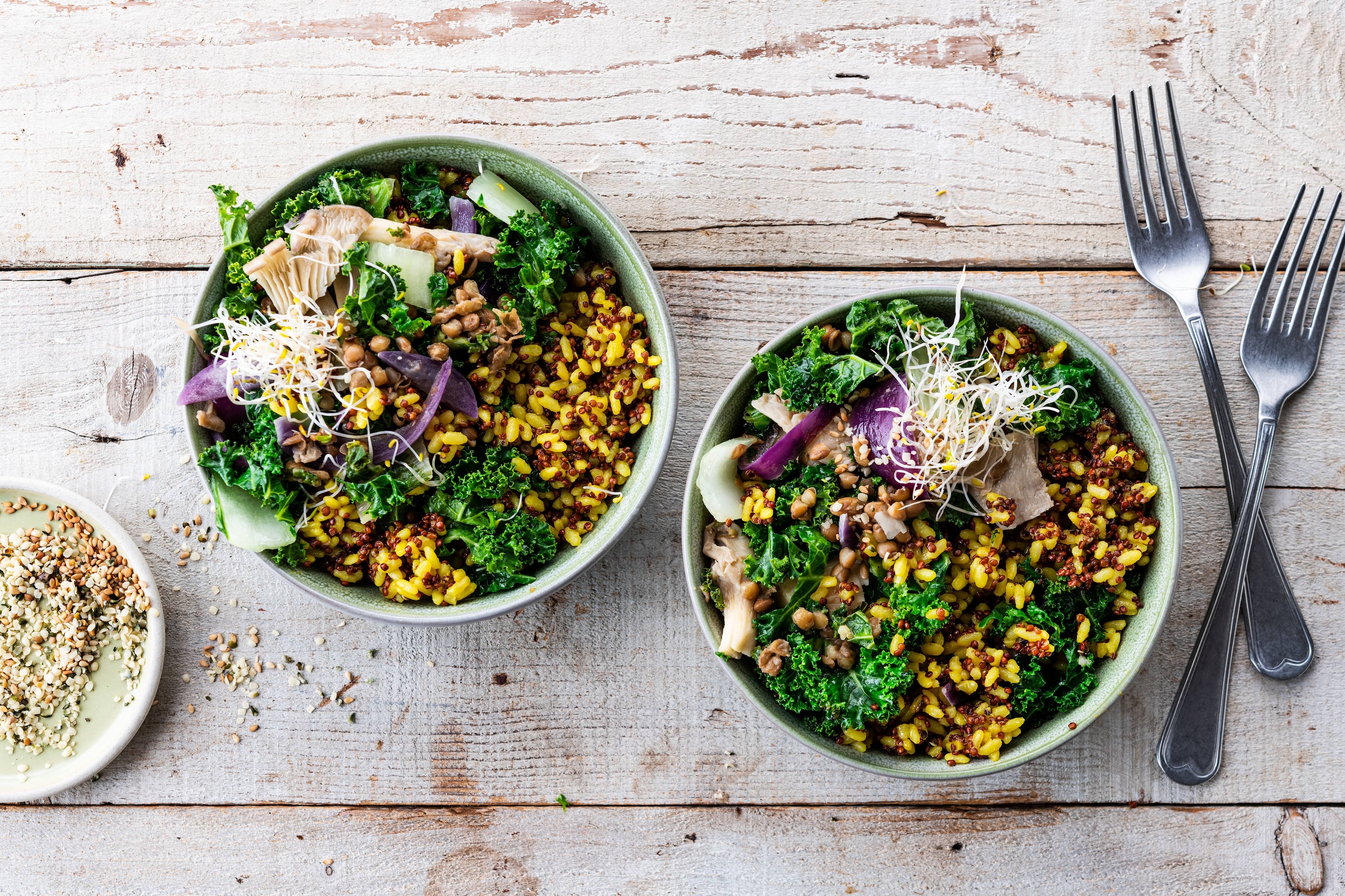 Knorr - Vegane Poke Bowl mit Risotto und Gemüse