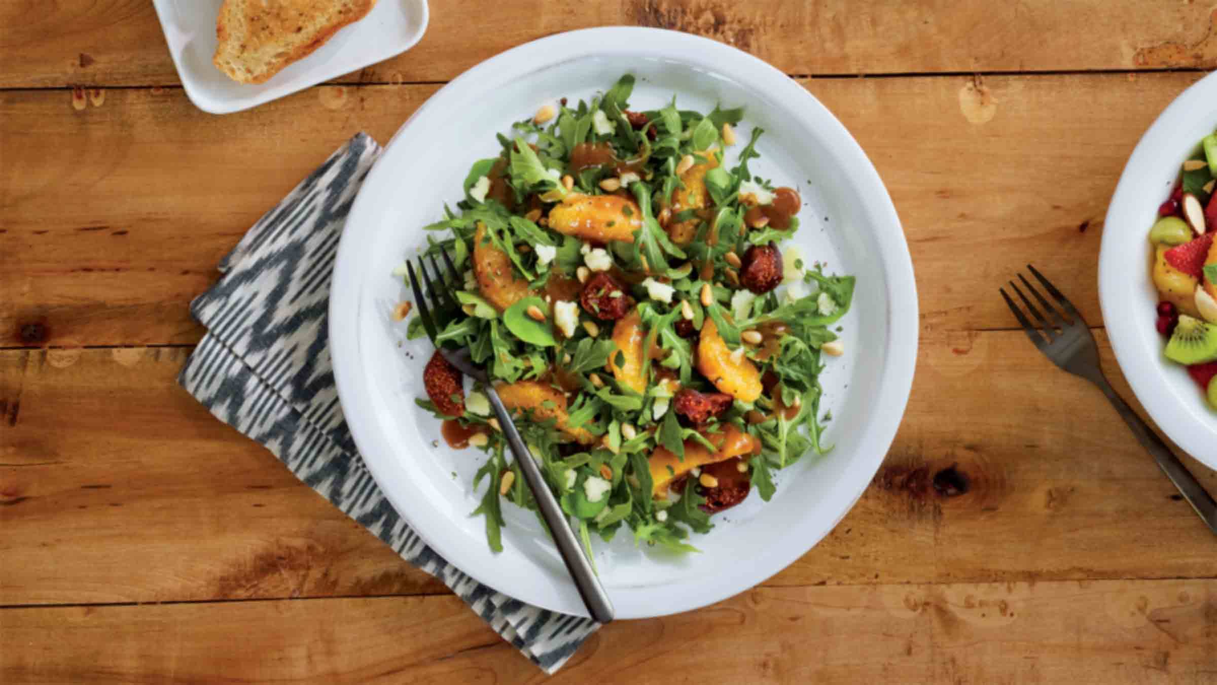 Salade sucrée aux figues et au manchego