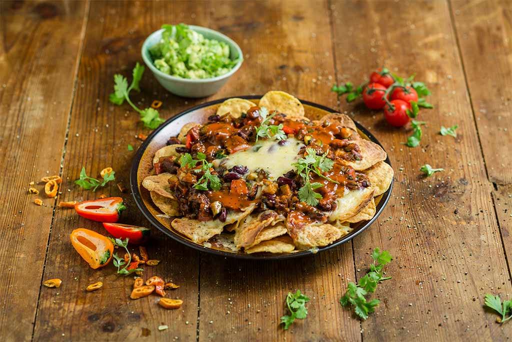Cheesy Tomato Nachos