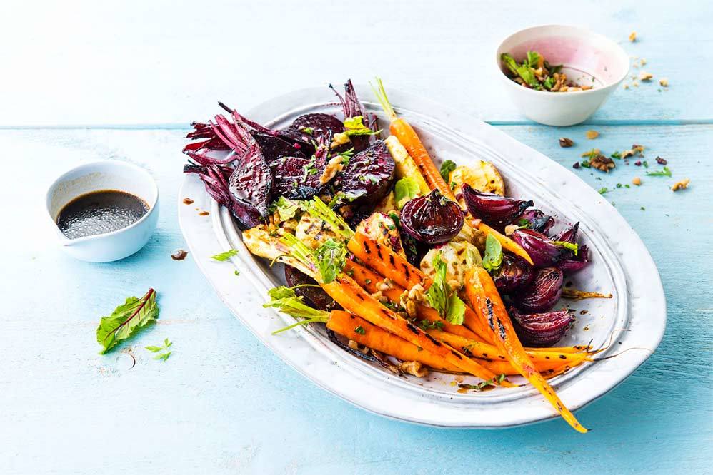 Honey Roasted Root Vegetable Salad