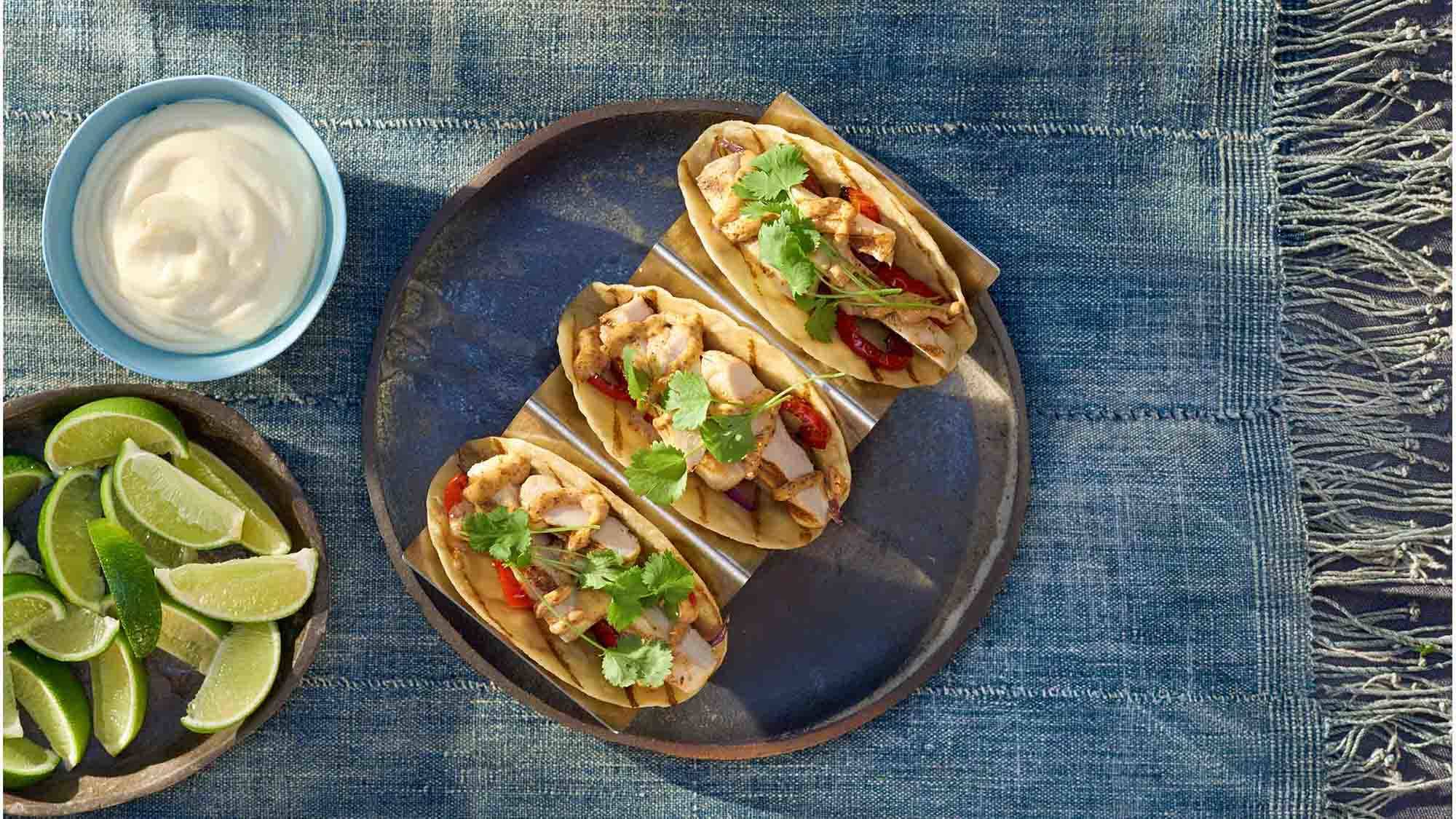 Grilled Chicken Tacos with Chipotle Mayo