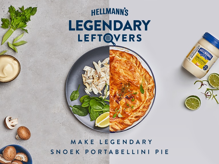 Snoek and Portabellini Mushroom Pie