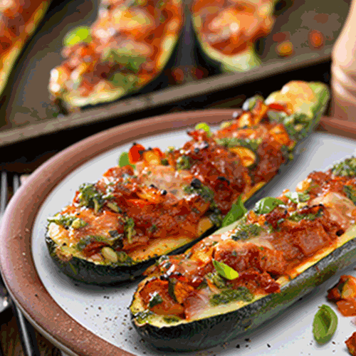 Stuffed Baby Marrow