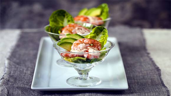 Easy Prawn And Avo Cocktail