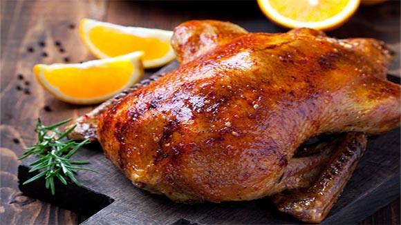 Honey and Garlic Roast Duck