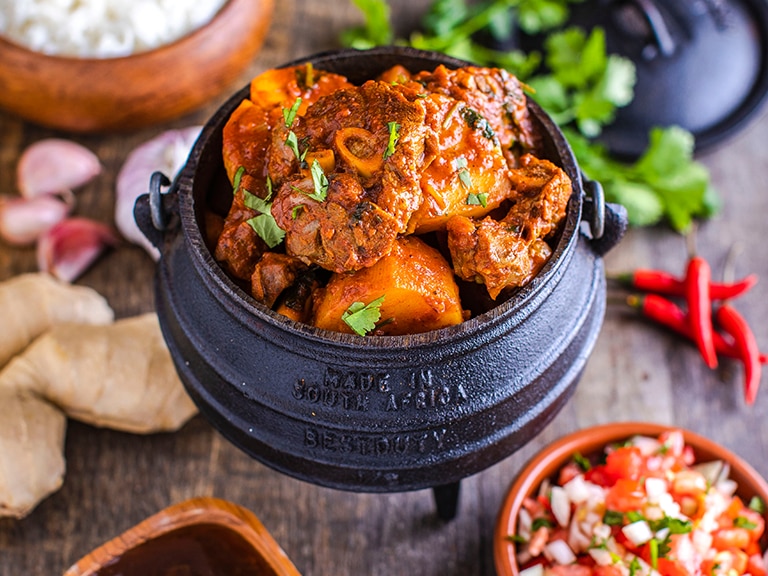 Rich Beef and Mushroom Potjie