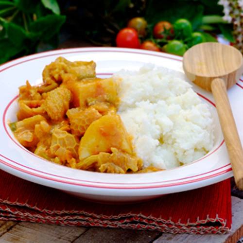 Spicy tripe curry