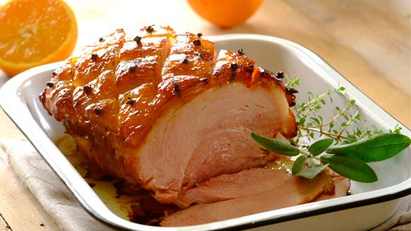 Roast Gammon with Honey and Mustard Orange Glaze