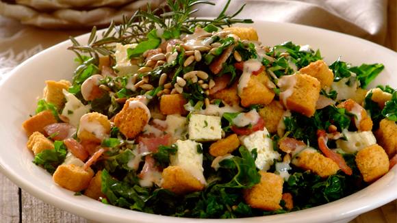 Spinach, Bacon and Feta Salad