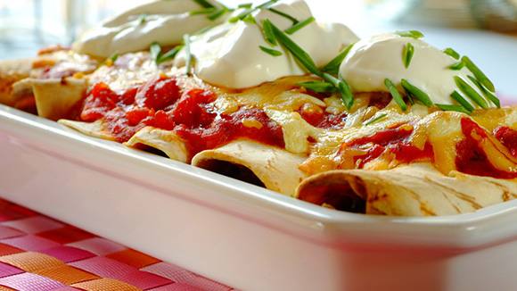 Unbelievable Chicken and Mushroom Enchiladas