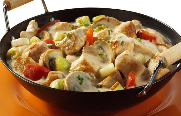 Creamy Chicken with Spring Vegetables