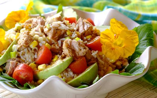 Summer Rice Salad with Tuna