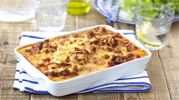 Greek Pastitsio with Beef Mince