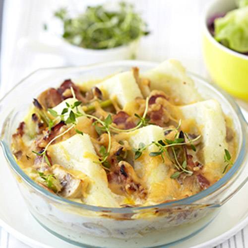 Creamy Bacon and Leek Pap Tart