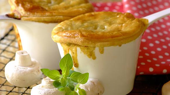Cheddar, Mushroom and Black Pepper Pies