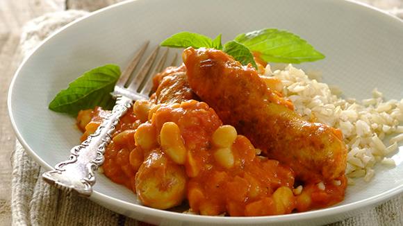 Easy Sausage and Bean Hotpot