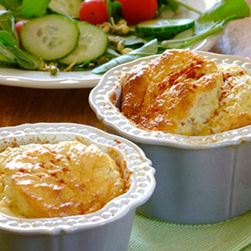Cheesy tuna souffle