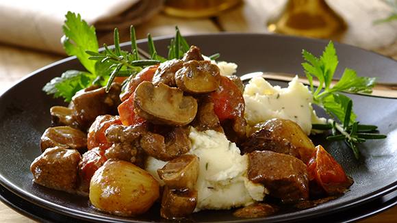 Lamb Casserole with a Hint of Rosemary
