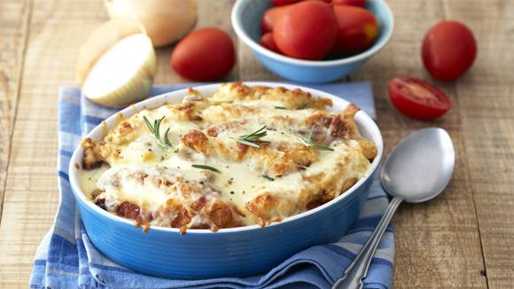 Golden Chicken Strips with Tomato and Mozzarella