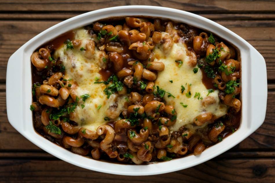 Creamy Noodles with Mince and Three Cheeses
