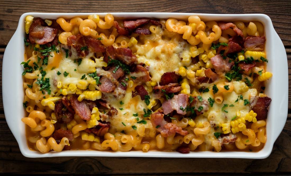 Bacon, Cheese & Corn Pasta