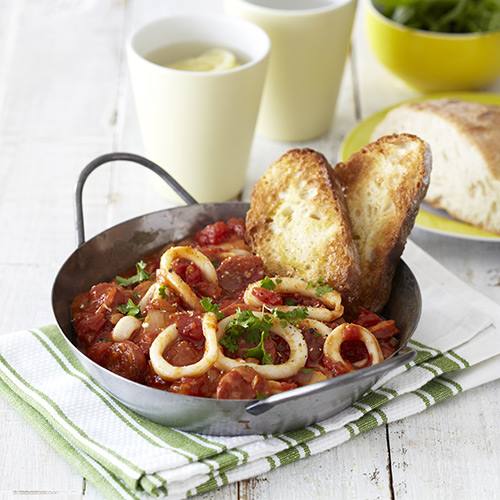Calamari and Chorizo Casserole