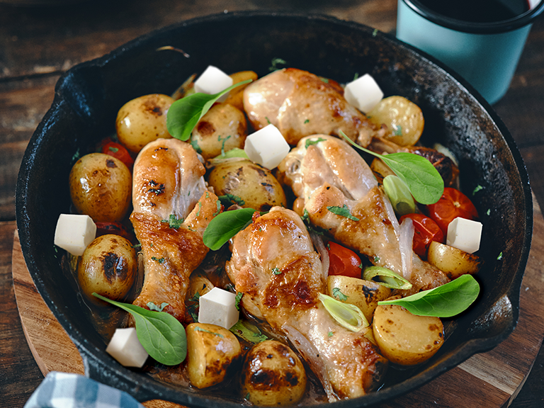 Festive Chicken in a Bag with Spinach and Feta