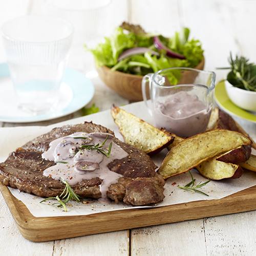 Rump Steak with Red Wine