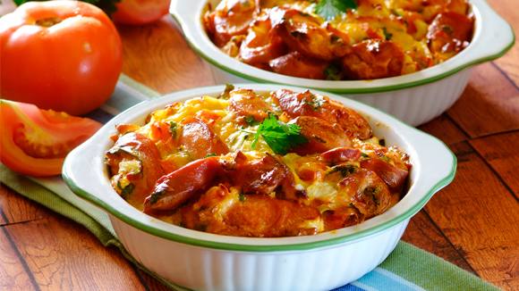 Quick Savoury Cheese and Vienna Tart