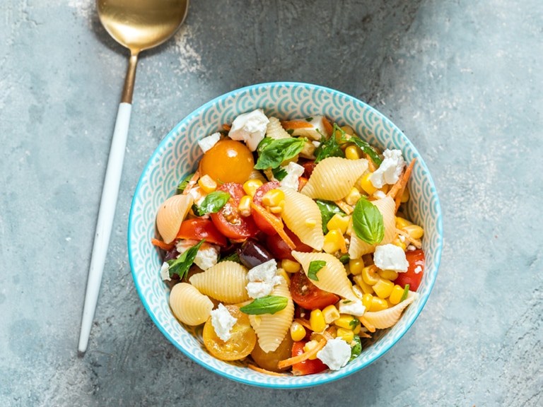 Curried Peach Noodle Salad