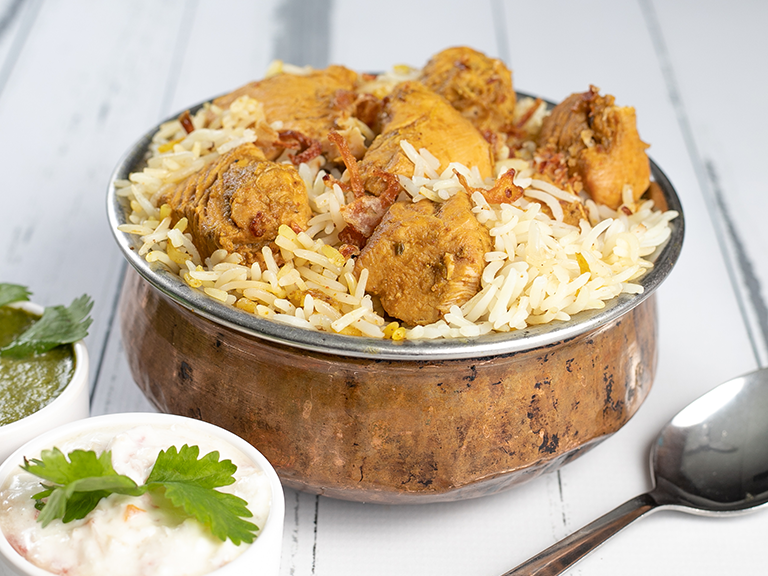 Layered Chicken Breyani