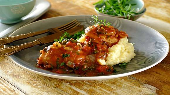 Quick and Easy Chicken, Tomato and Spinach Stew