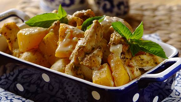 Chicken Fillets, Potato and Butternut Baked in A Bag