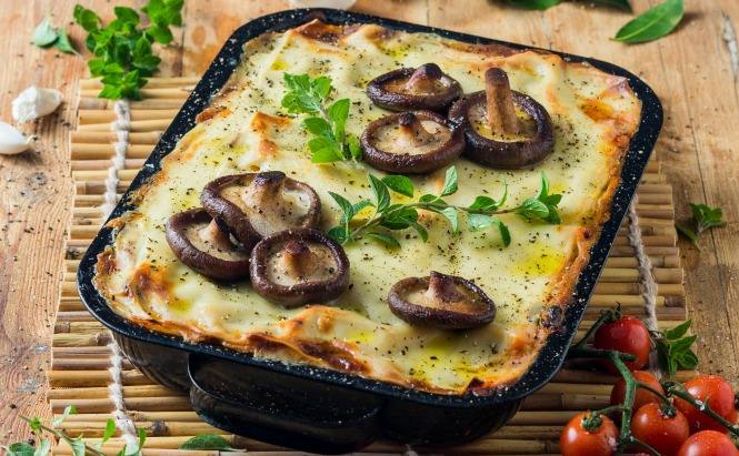 Boerewors, Mushroom and Spinach Lasagne