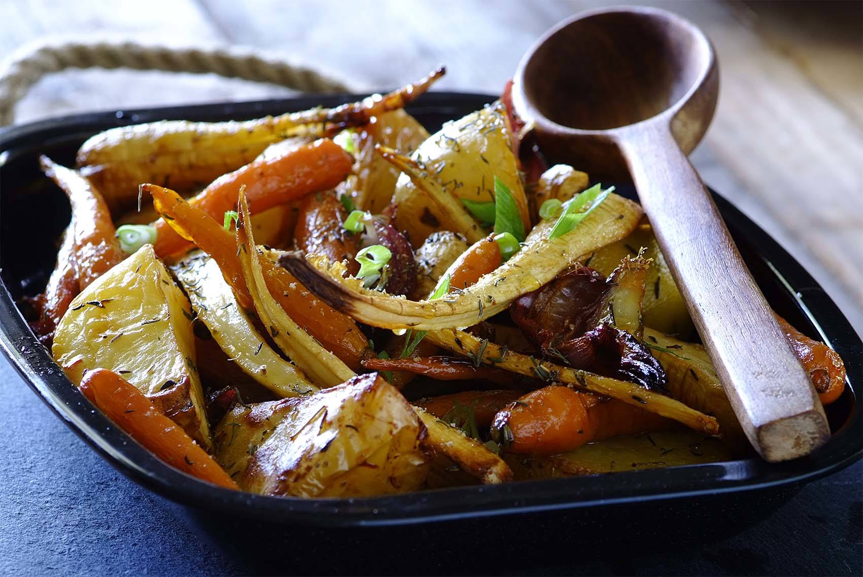 Honey Roasted Root Vegetables