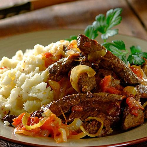 Spiced Liver with Tomato