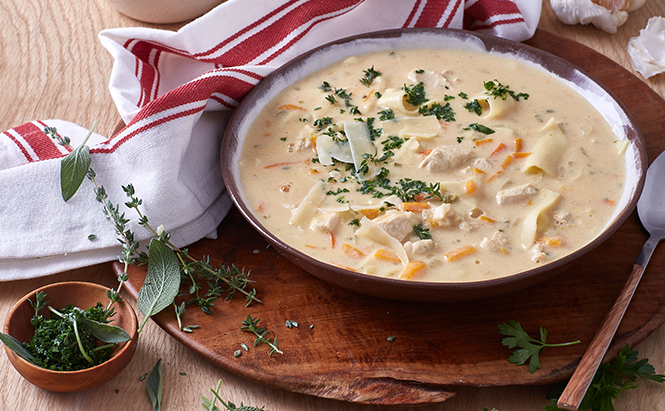 ONE POT CHICKEN LASAGNE SOUP