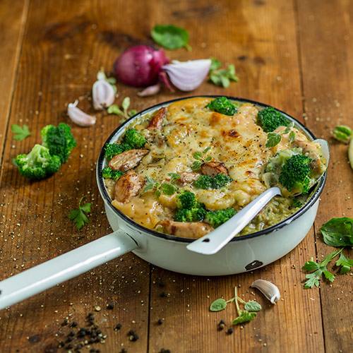 Broccoli and Basil Pesto Chicken Lasagne