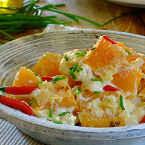 Baked Creamy Chilli Butternut