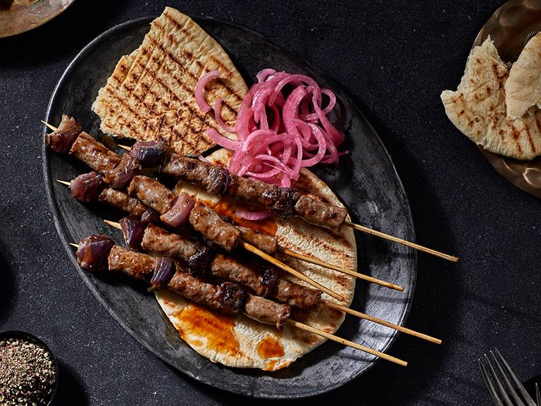 Boerewors Kebabs With Spinach And Tomato Smoor