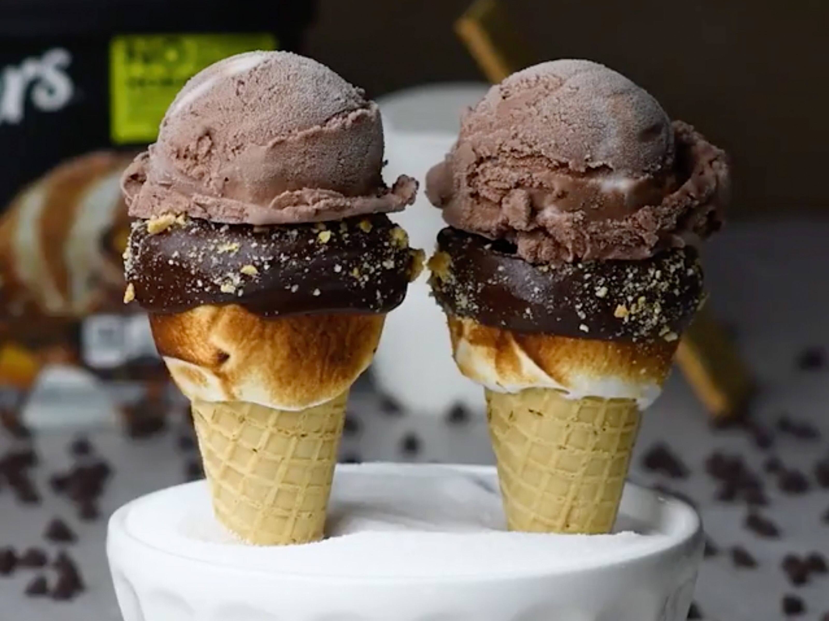 Rocky Road Cones Recipe