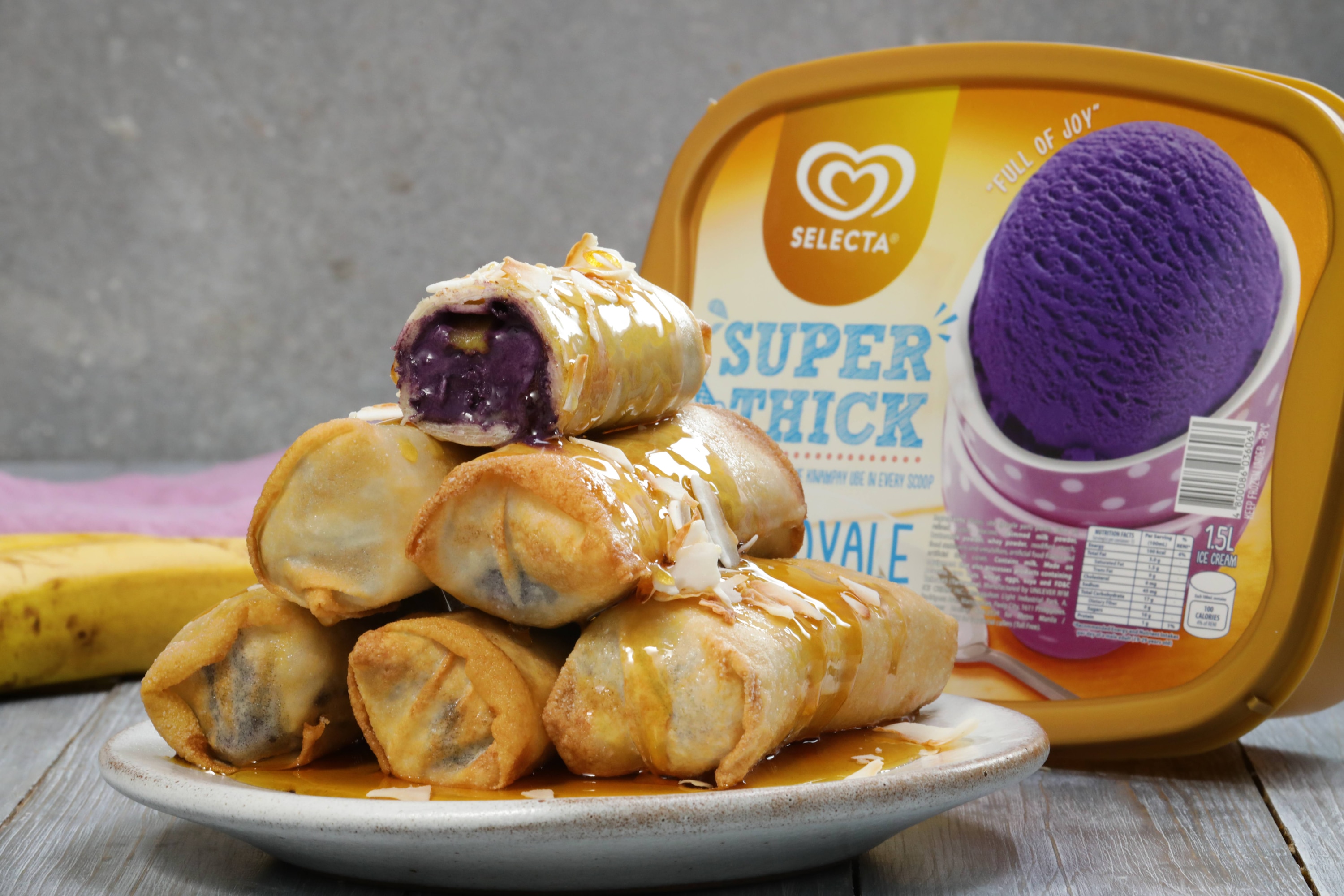 Selecta Ube Ice Cream Turon 40 mins  recipe