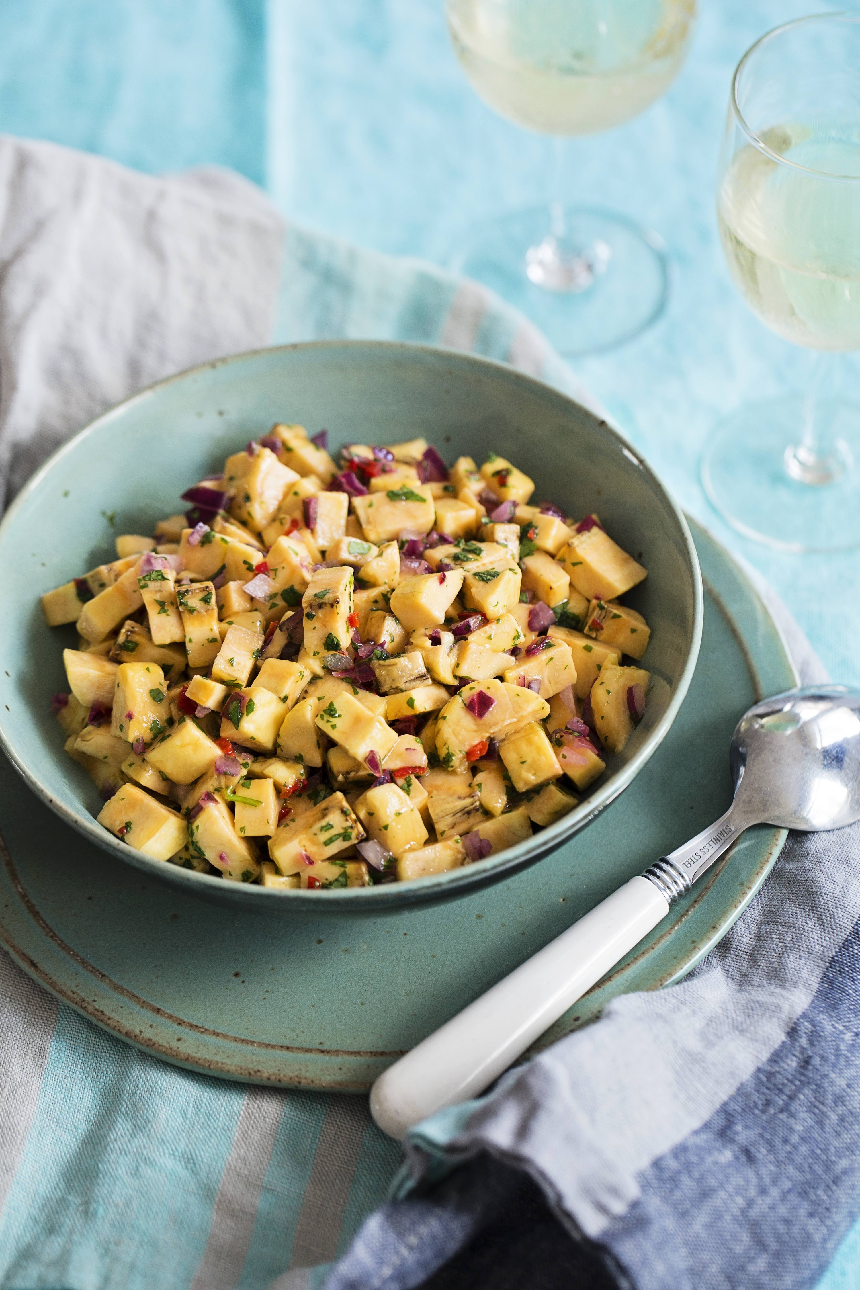 Salada de banana da terra