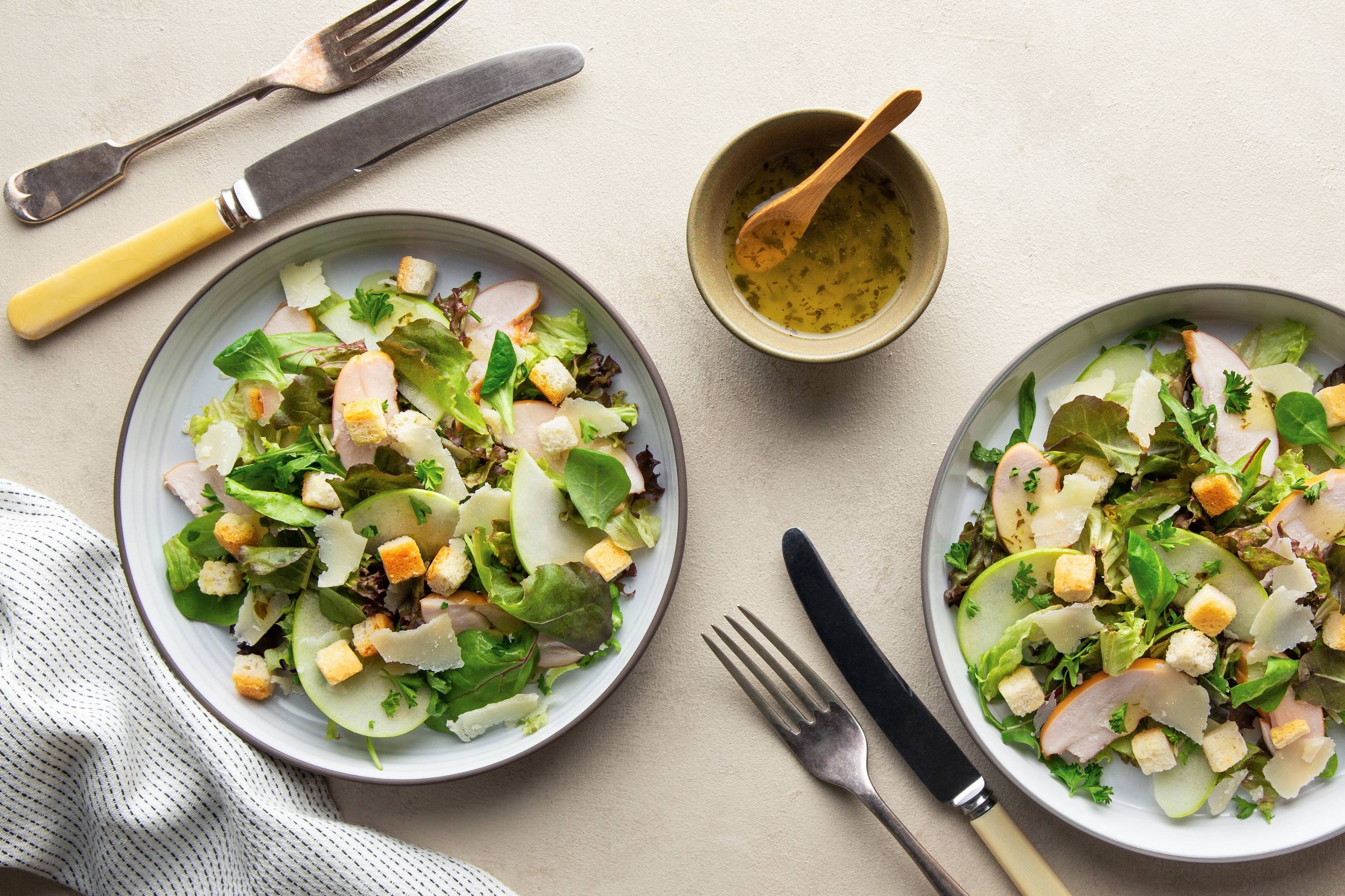 Gerookte kip carpaccio met appel