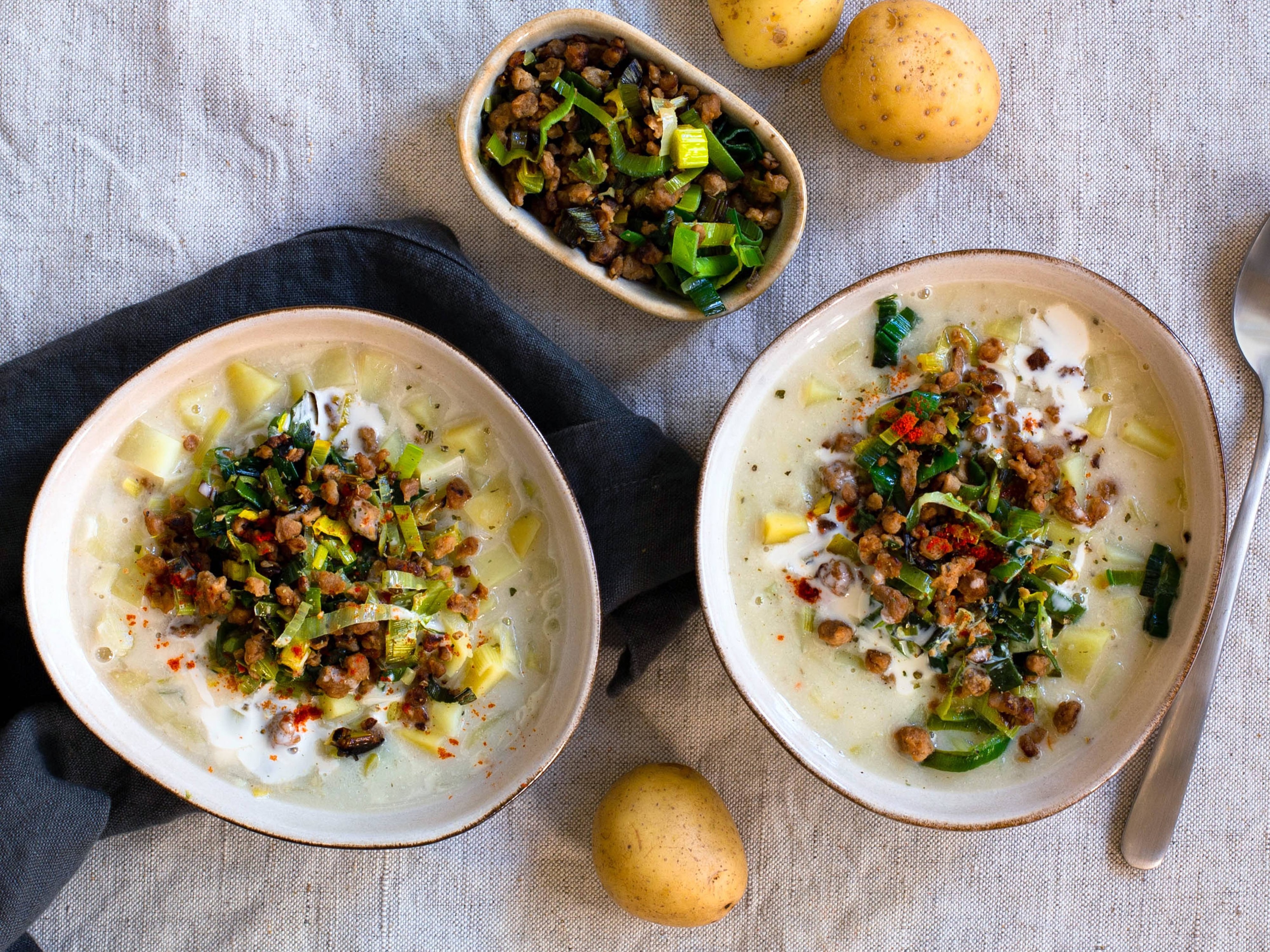 The Vegetarian Butcher - Vegane Hick-Hack-Hurra-„Käse“-Lauch-Suppe