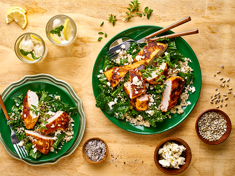 Zesty Chicken, Quinoa And Kale Salad
